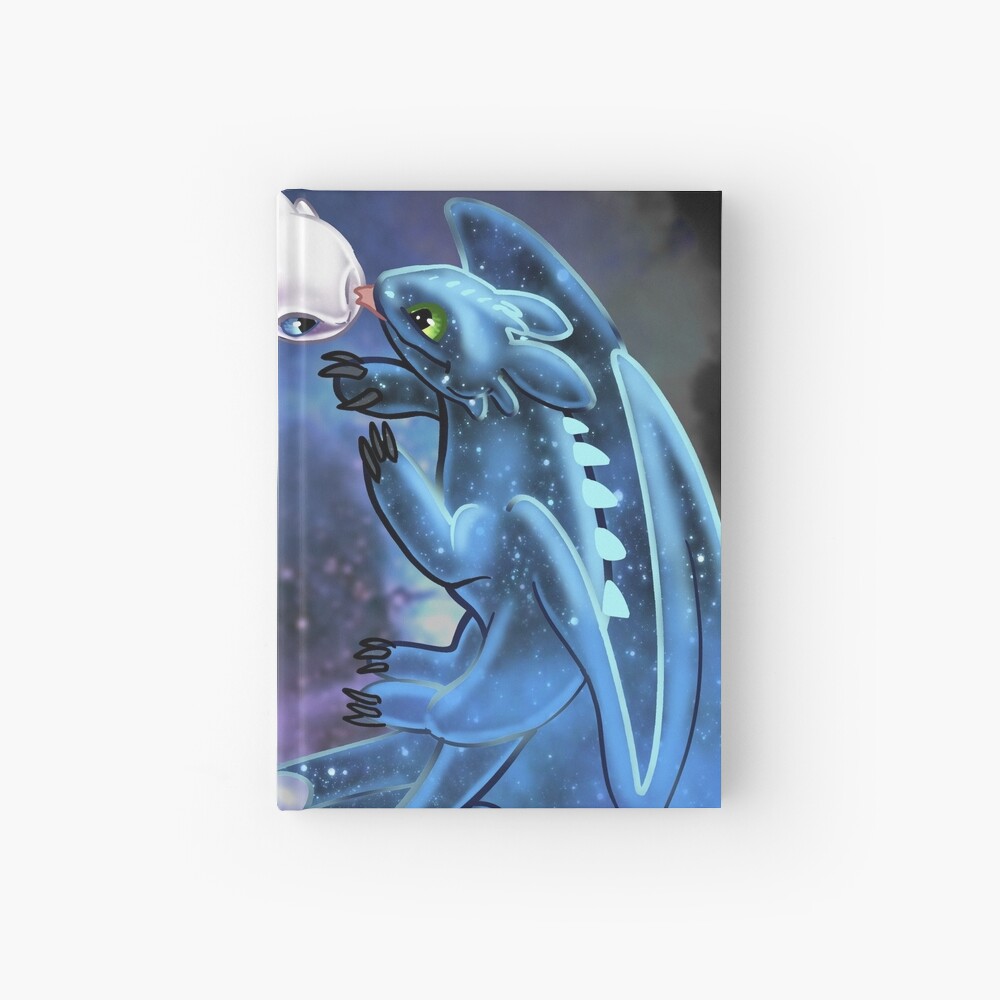 Dragon Heart - Starry Dragons - Toothless and Light Fury Hardcover Journal