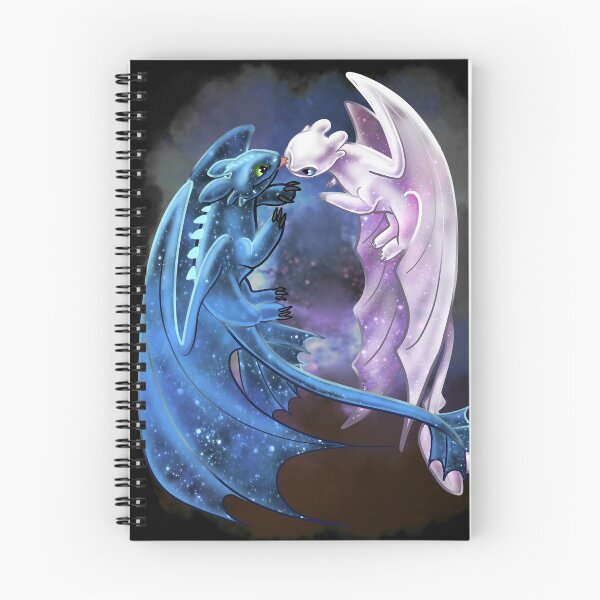 Item preview, Dragon Heart - Starry Dragons - Toothless and Light Fury designed and sold by Unicornarama.