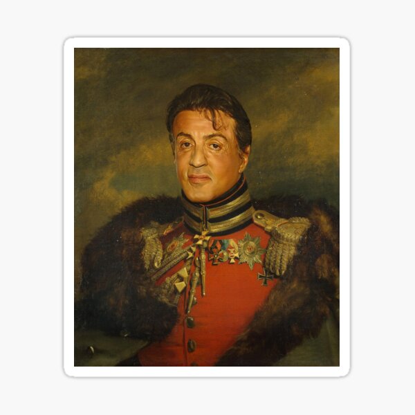 Sylvester Stallone - Gesichtswechsel Sticker