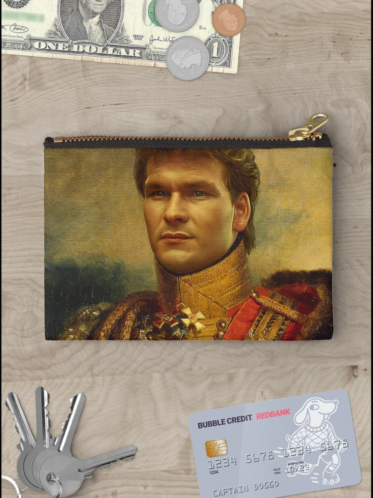 Thumbnail 3 of 4, Zipper Pouch, Patrick Swayze - replaceface designed and sold by replaceface.