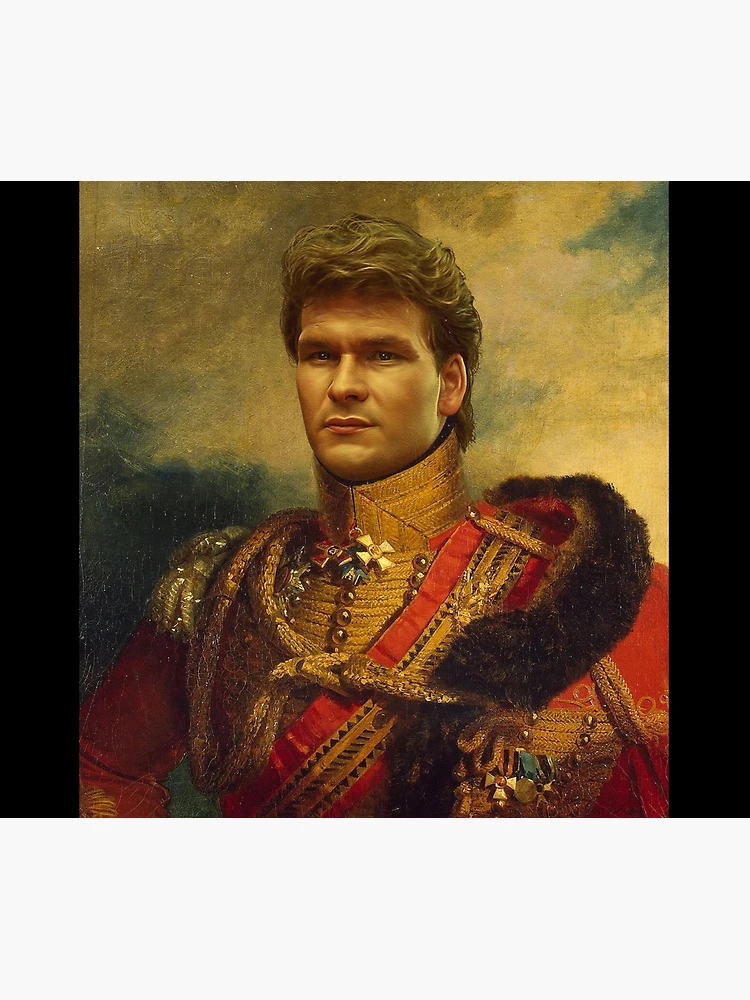 Thumbnail 6 of 6, Throw Blanket, Patrick Swayze - replaceface designed and sold by replaceface.
