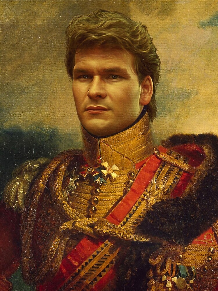 Aperçu 5 sur 5. Robe trapèze avec l'œuvre Patrick Swayze - replaceface créée et vendue par replaceface.