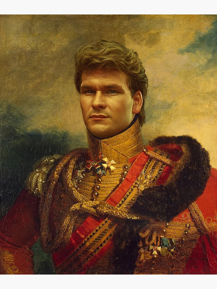 Thumbnail 3 of 3, Poster, Patrick Swayze - replaceface designed and sold by replaceface.