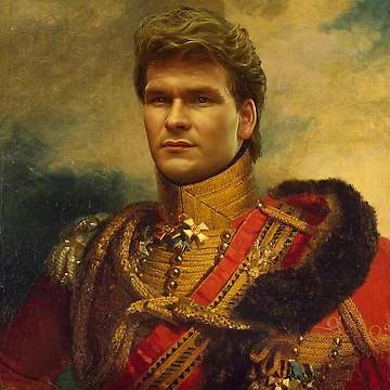 Artwork thumbnail, Patrick Swayze - replaceface by replaceface