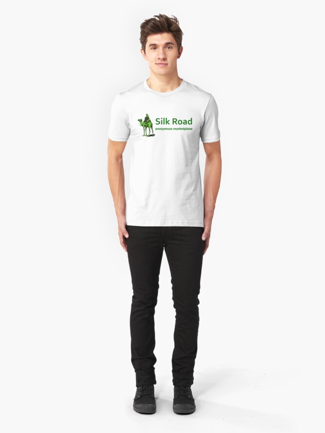 Alternate view of Silk Road Darknet Marketplace v1.0 Slim Fit T-Shirt