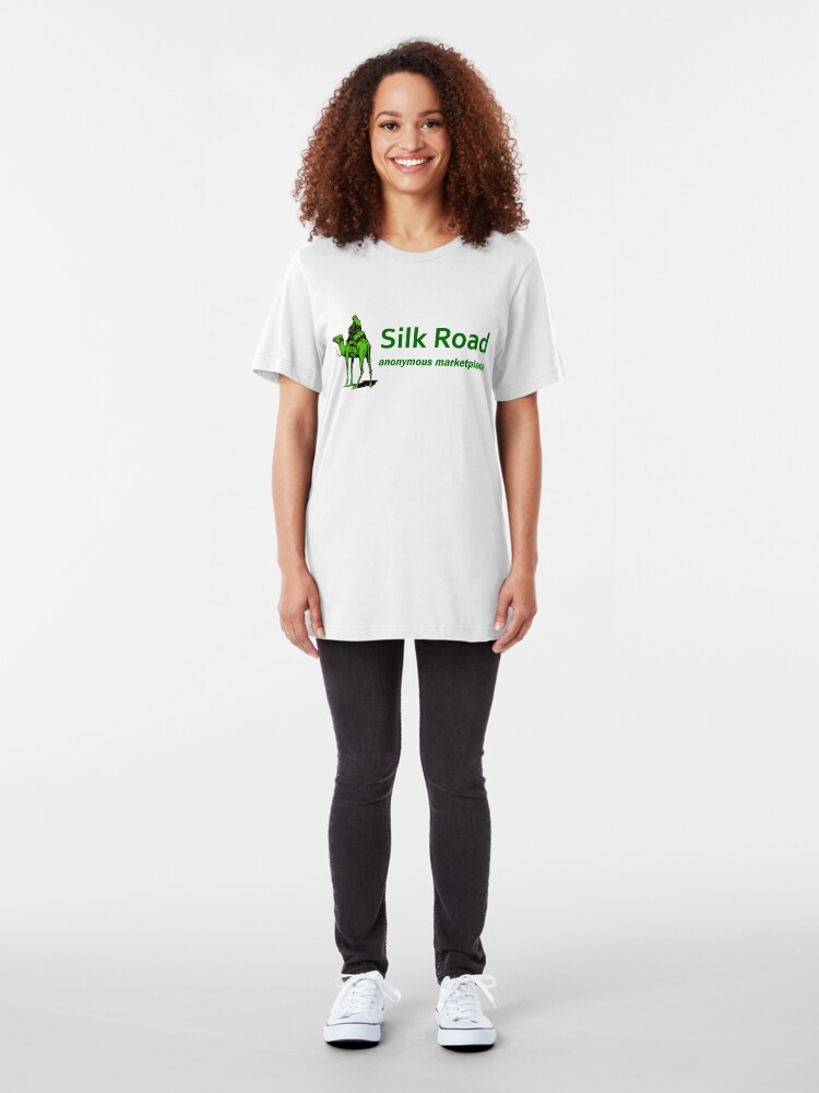 Alternate view of Silk Road Darknet Marketplace v1.0 Slim Fit T-Shirt