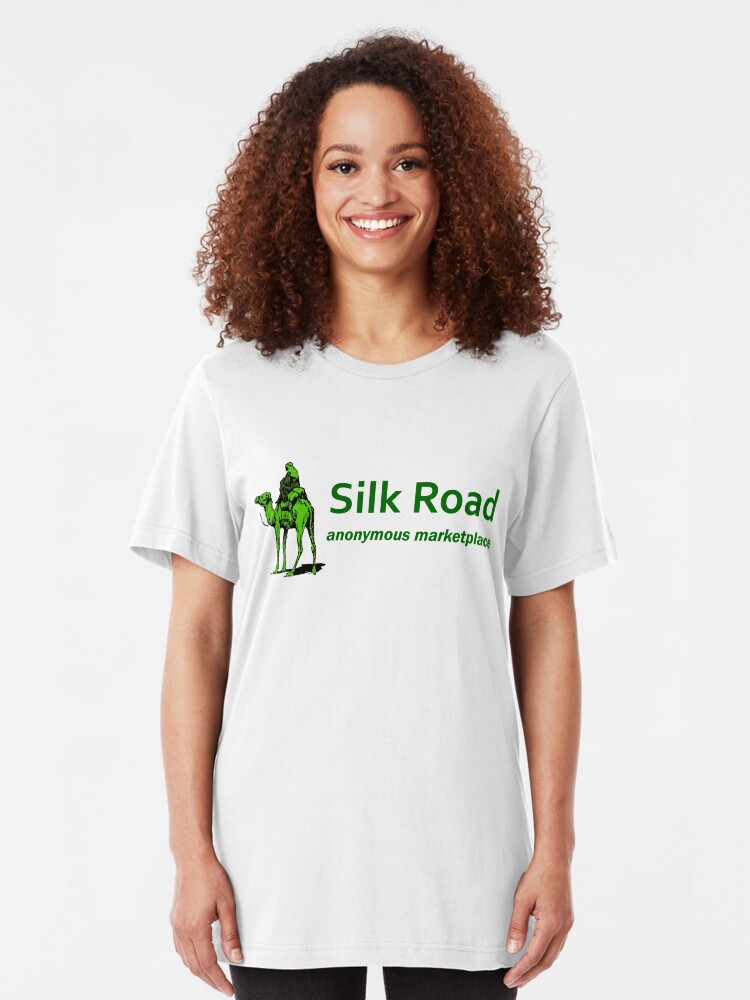 Alternate view of Silk Road Darknet Marketplace v1.0 Slim Fit T-Shirt