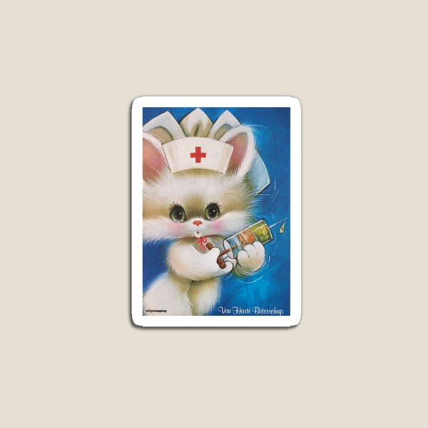 Artikelvorschau, Vintage Krankenschwester Kätzchen entworfen und verkauft von ocherryzz.