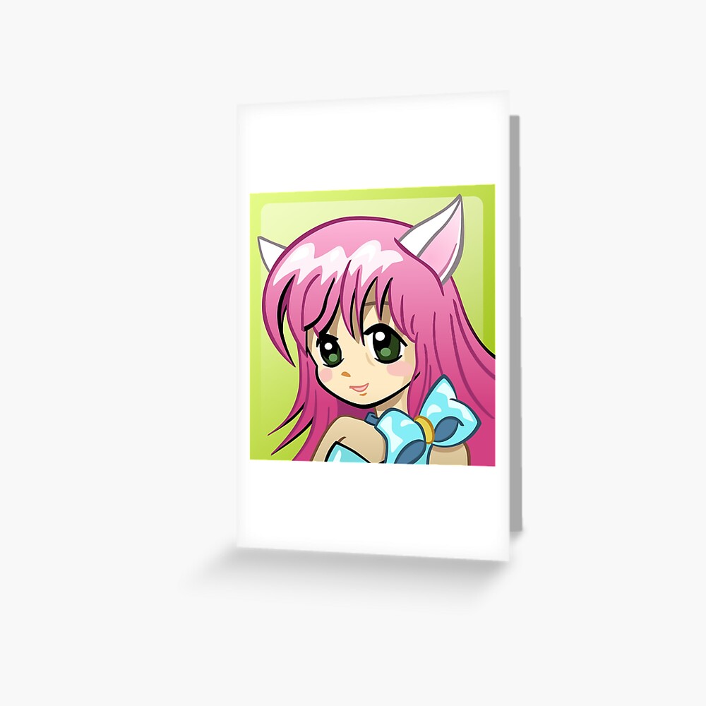 "Xbox 360 Anime Girl Gamerpic" Greeting Card by ...