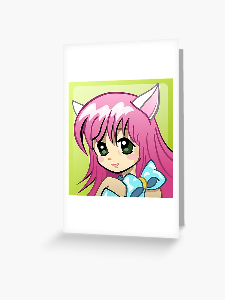 Xbox 360 Anime Girl Gamerpic Greeting Card By Thirstylyric Redbubble