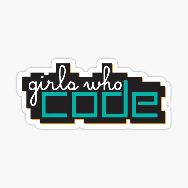 girls who code sticker Sticker