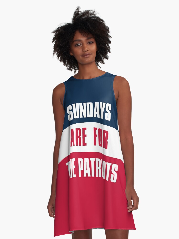 Sundays are for The Patriots, New England Football Fans' A-Line Dress for  Sale by elhefe