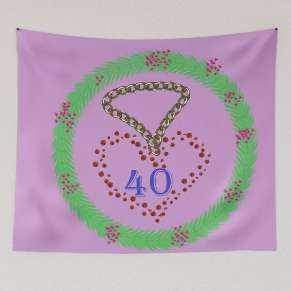 Item preview, 40 year old celebrations  designed and sold by CrushOnCovers.