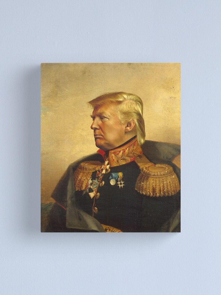 Thumbnail 1 of 3, Canvas Print, Donald Trump - replaceface designed and sold by replaceface.