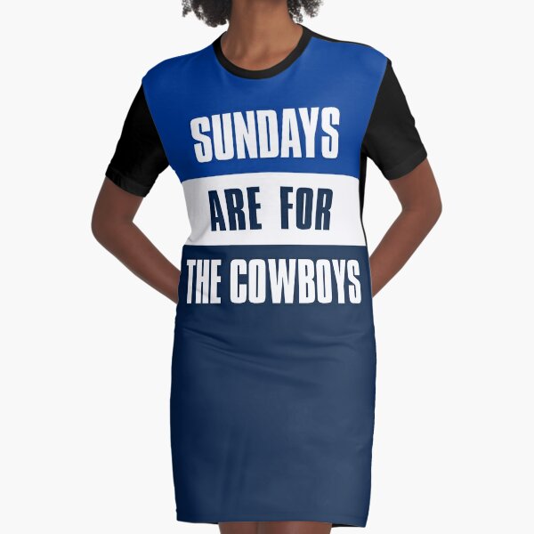 Sundays are for The Cowboys, Dallas Cowboys | Graphic T-Shirt Dress