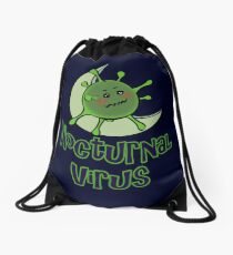 Font Logo of Nocturnal Virus, Senakha Cosplayer Drawstring Bag