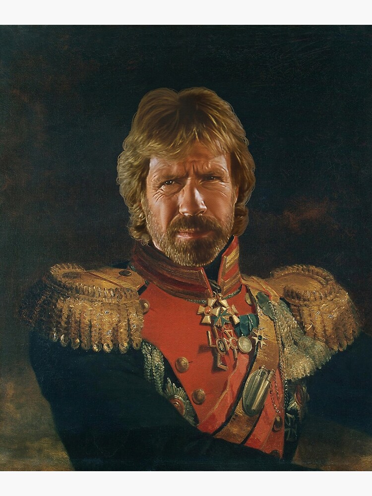 Disover Chuck Norris - replaceface Premium Matte Vertical Poster