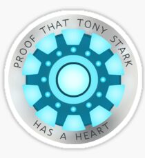 Tony Stark Has A Heart Sticker