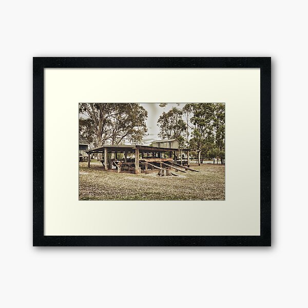 Bullock Wagon Shed Framed Art Print