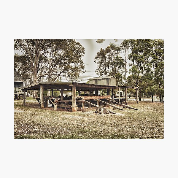 Bullock Wagon Shed Photographic Print