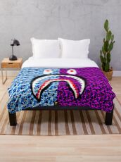 Bape Shark Throw Blanket