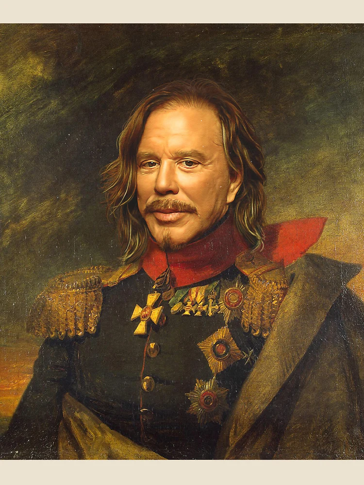 Aperçu 4 sur 4. T-shirt décontracté avec l'œuvre Mickey Rourke - replaceface créée et vendue par replaceface.