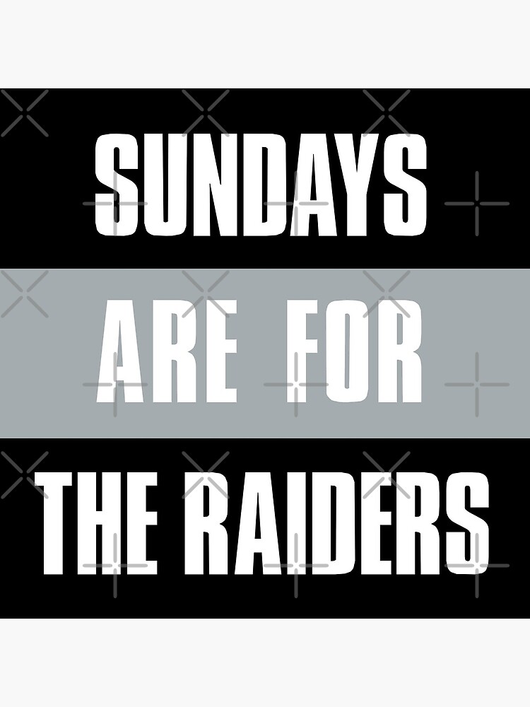 Thumbnail 5 of 5, Acrylic Block, Sundays are for The Raiders, Oakland Football designed and sold by elhefe.