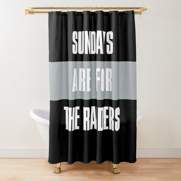 Handmade,Raiders,Shower Curtain,Sports,Raiders Bathroom,Raiders Gift,Custom,Raiders  Shower Curtain,Oakland,Las Vegas,Footb…