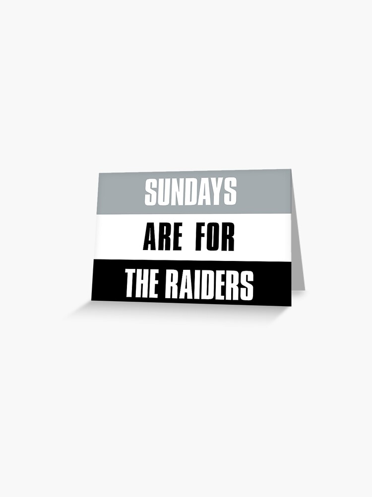 Oakland Raiders Greeting Card