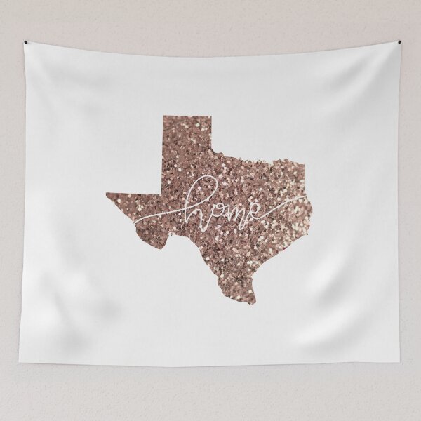 Item preview, Rose gold glitter Texas home  designed and sold by Kirsten B.