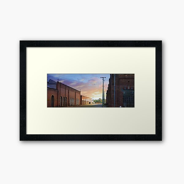 Old Rail Yard Framed Art Print