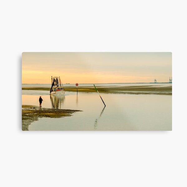 Trawler Returning Metal Print