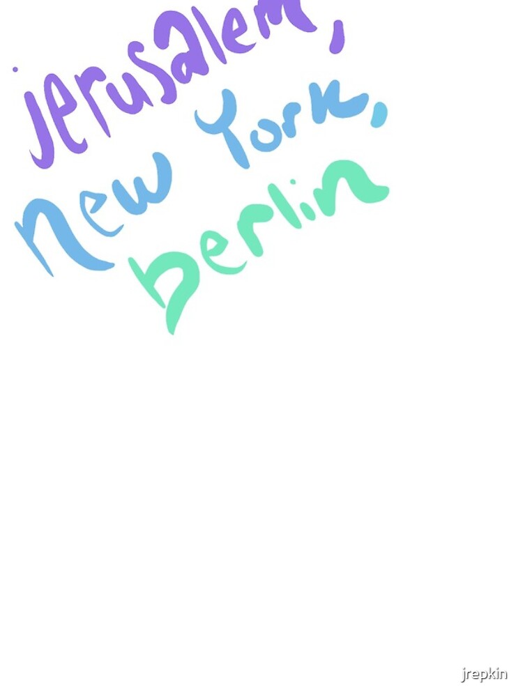 "Jerusalem, New York, Berlin Vampire Weekend" iPhone Case for Sale by