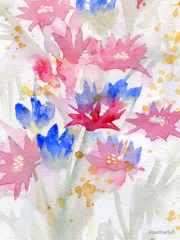 Watercolour Spring Flowers 02 - Limited Palette by Heatherian