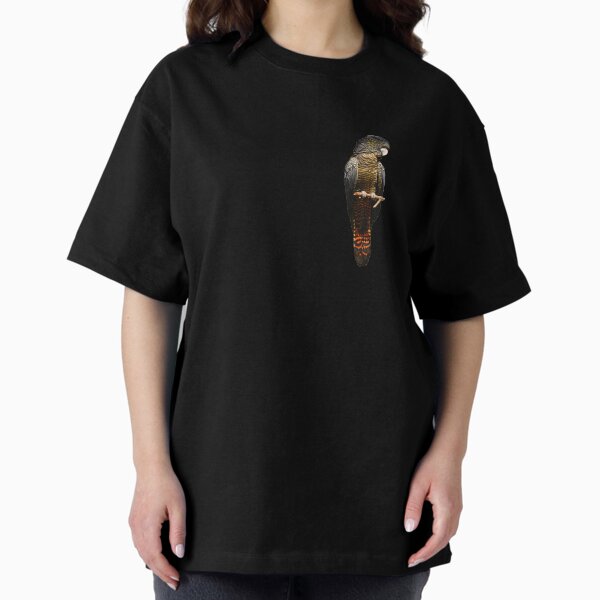 Red-tailed Black Cockatoo 4 Oversized T-Shirt