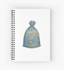Goldfish in a Bag Spiral Notebook