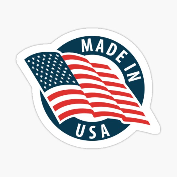 Made In America Stickers | Redbubble
