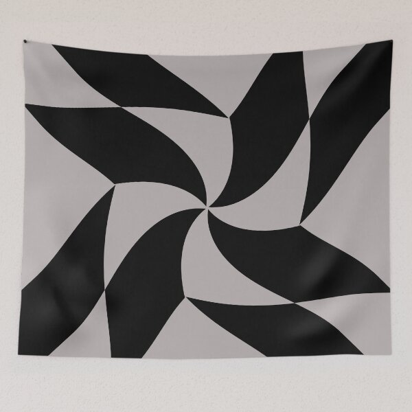 Item preview, Black And White Twisted Rectangles designed and sold by Ruth Palmer.