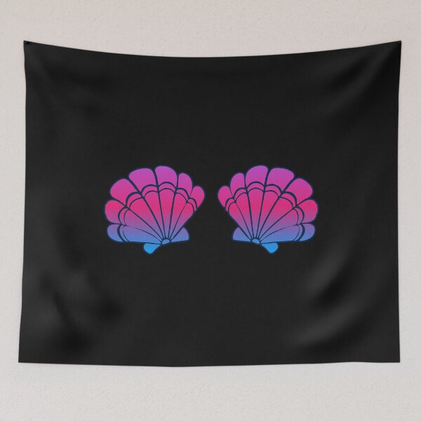 Item preview, Mermaid Sea shell Bra with Violet Gradient - Cute Summer Design  designed and sold by alenaz.