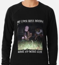$ uicideboy $ MY LIVER BEHANDELN, WAS MEIN HERZ KANT (weiß) Leichter Pullover