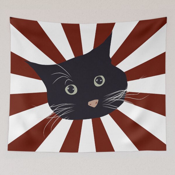 Item preview, Wide-Eyed Kitty - Black Version designed and sold by SmirkingDesigns.
