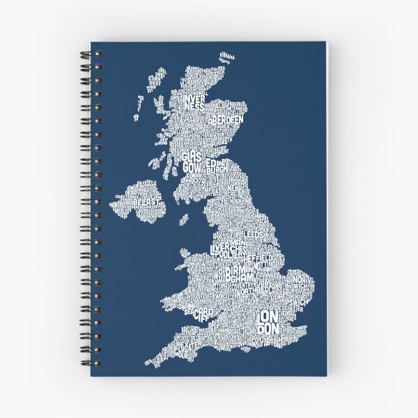 Item preview, Great Britain UK City Text Map designed and sold by ArtPrints.