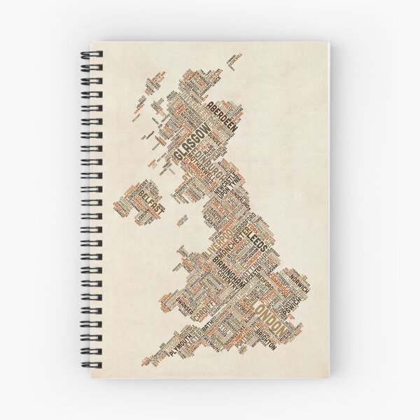Item preview, Great Britain UK City Text Map designed and sold by ArtPrints.