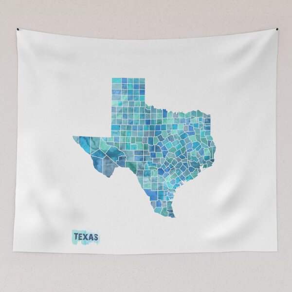 Item preview, Texas Watercolor Map designed and sold by ArtPrints.