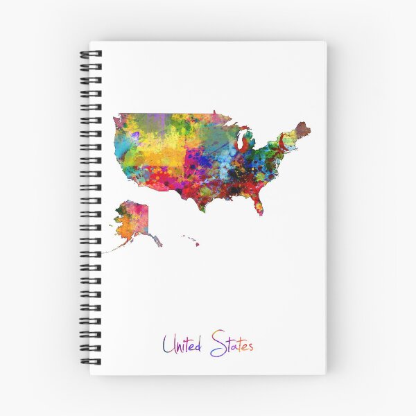 Item preview, United States Watercolor Map designed and sold by ArtPrints.
