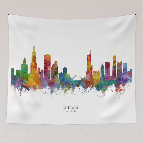 Item preview, Chicago Illinois Skyline designed and sold by ArtPrints.