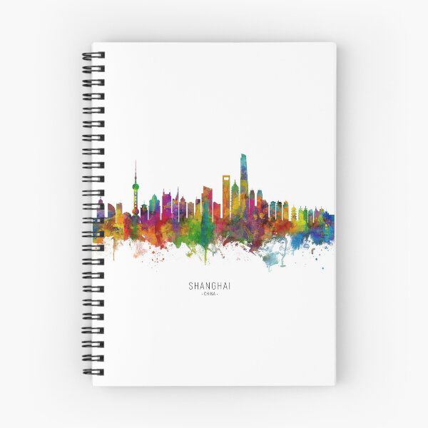 Artikelvorschau, Shanghai China Skyline entworfen und verkauft von ArtPrints.