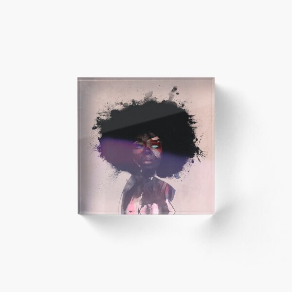 Afro Funk Acrylic Block