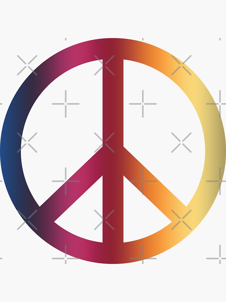 Peace Linear Gradient (Clear/White) by jrbactor