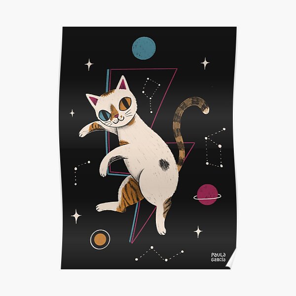 Bowie the cat Póster